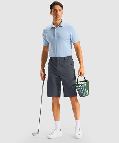 Image of G Gradual Men's Shorts 11 inch Long Golf Lightweight Knee Length Shorts