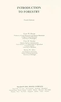 Paperback Introduction to forestry (McGraw-Hill series in forest resources) Book