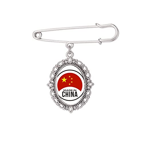 Broche chinoise ronde de taille M, l'art du détail pour robe