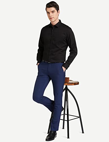 Image of Amazon Brand - Symbol Men's Solid Cotton Slim Fit Formal Shirt | Plain | Full Sleeve