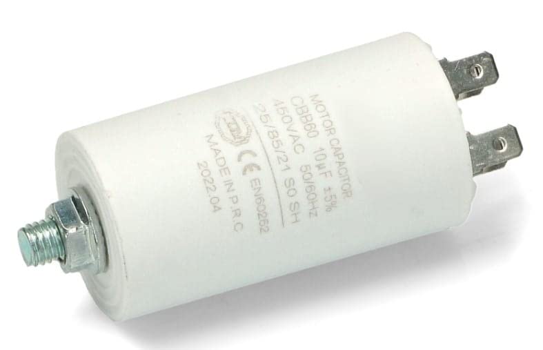 Condensatore Di Avviamento Motore Elettrico 10uF 450V - Per Pompe, Compressori, Lavatrici - Foto 7