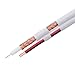 Cables Direct Online 500ft RG59/U Siamese CCTV Cable – 20AWG Coaxial + 18/2 Power Conductors, 95% Shielded Bulk Cable for Analog Security Camera Installations, White