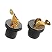Nayciiy 2 Pcs Boat Drain Plug Brass Boat Plug Snap Rubber Plugs Deck Plug for Boat Marine Twist Accessories (3/4inch-2)