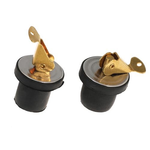 Image of Boat Drain Plug Brass Boat Plug Snap Rubber Plugs Deck Plug for Boat Marine Twist Accessories