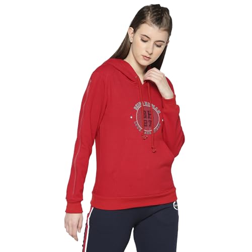 Image of Being Human Red Long Sleeve Women's Hoodie Clothing