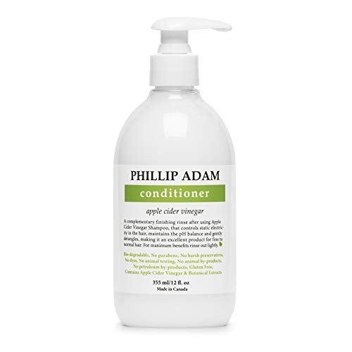 Phillip Adam Apple Cider Vinegar Conditioner For Shiny Hair - No Harsh Preservatives - For All Hair Types - 12 Ounce #TOP24