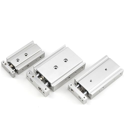 Vérin double tige TR20-60 pneumatique avec double guidage de précision