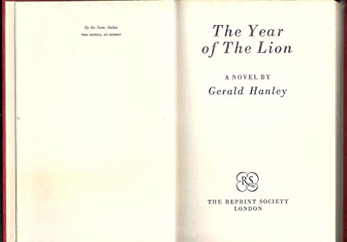 The year of the lion;: A novel B0007IUEBU Book Cover