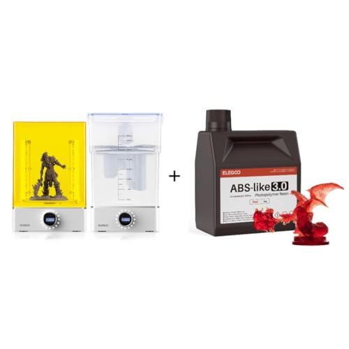 ELEGOO Mercury X Bundle et résine ABS-Like 3.0 rouge 2000g pour impression 3D