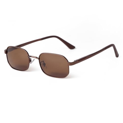 SDINM Polarized Square Sunglasses for Women Men Trendy Retro Lightweight Gold Metal Frame Sun Glasses Shades