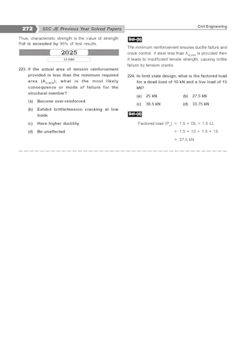 Image of SSC JE CIVIL ENGINEERING PREVIOUS YEARS TOPICWISE OBJECTIVE DETAILED SOLUTION WITH THEORY | 2026-2027 Edition