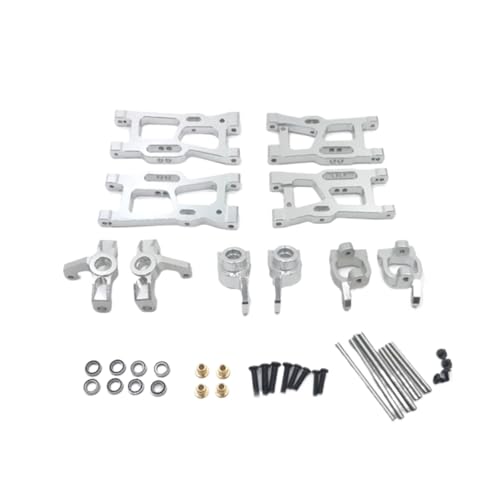 RC�J�[�̃A�b�v�O���[�h For Wltoys 144010 144001 144002 124016 124017 124018 124019 RC �J�[�p�[�c�����A�b�v�O���[�h�X�C���O�A�[���X�e�A�����O�J�b�v�x�A�����O 6 �p�b�N(White)