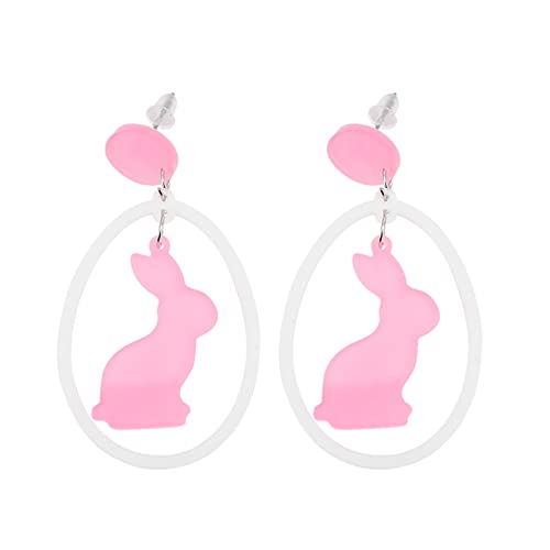 Cadeaux de bijoux Bunny Drop et boucle d'oreille pendante de Pâques