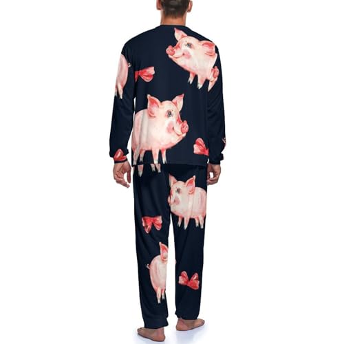 Pyjama homme haut et bas manche longue en coton confortable