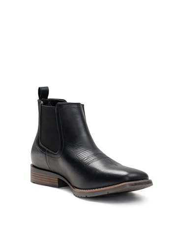 IUV Cowboy Boots For Men Ankle Boots Western Boot Casual Dress Slip On Chelsea Men2