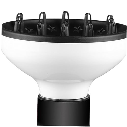 WRITWAA Accesorios Para Secador De Pelo Turmalina Rizado Secado Rápido Universal Ondulado Difusor Boquilla Color Blanco