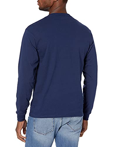 Image of Hanes Men's Beefy Long Sleeve Shirt, 1 or 2 Pack