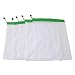 Produktbild GFCGFGDRG 5pcs Gemüse, Obst, Netztasche mit Kordelzug Kartoffel Netting Aufbewahrungstasche Waschbar Wiederverwendbare Faltbare Spielzeug-Tasche