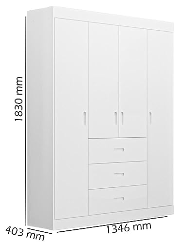 Jogo De Quarto Infantil Livia Com Berço Mini Cama Cômoda e Roupeiro Canaã