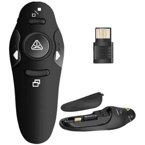 Caneta Controle Apresentador Multimídia com Laser Pointer e Passador de Slides Sem Fio USB Ideal par