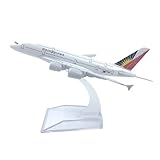 1:400 Scale 16cm A380 Philippine Airlines Diecast Aircraft Model Alloy Airplane Decoration Display & Gift
