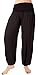Produktbild FASHION YOU WANT Damen Sommerhose Pumphose Haremshose mit Blumenmuster Flower Größe 34/36 bis Größe 48/50 verfügbar Leichte Haremshose (38/40, Uni schwarz)