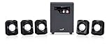 genius 1 5 f1 Potenza in uscita 26.5 W RMS Genius Sw-5.1 1020 Altoparlanti, EU, 230 V, Nero