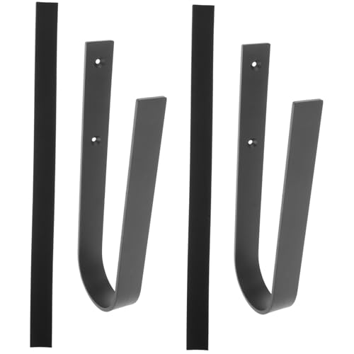 Happyyami 1 Set Metal Surfboard Wall Rack Skateboard for Snowboard Home Organizer Elegant