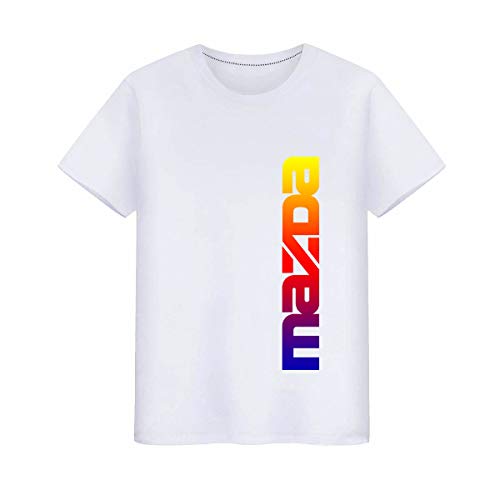 for Mazda Round Neck Short Sleeve T-Shirt Mazda Speed Racing Work T-Shirt for Women and Men (3, L)