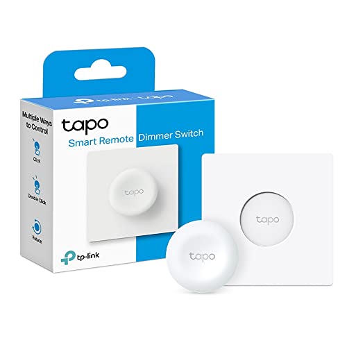 Tapo S200D Dimmer Remoto Intelligente, Controllo Pratico Dell'illuminazione, Smart Switch, Imposta Le Azioni Intelligenti con i Dispositivi Tapo, Posizionalo Dove Vuoi, Hub Obbligatorio