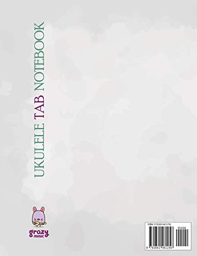 Ukulele Tab Notebook: Blank Ukulele Tablature Notebook, 8.5"x11", 110 Pages