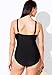 Swimsuits For All Women's V-Neck One Piece Swimsuit - 12, Mediterranean (Plus