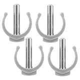 Ipetboom 4pcs Crutch Clips for Walker Easy Install Buckle Attachments for Stability and Accessories for Fits Tubes