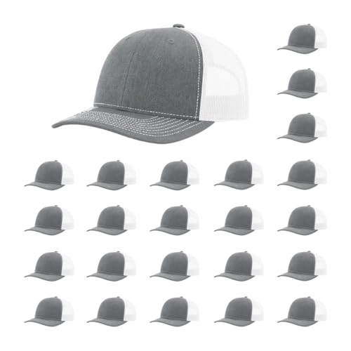 Richardson 112 Classic Six-Panel Adjustable Snapback Trucker Cap | Bulk Packs Available
