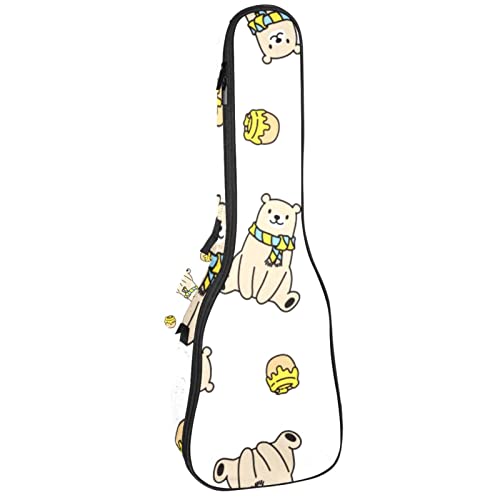 Housse ukulélé ténor imperméable avec sac à dos rembourré