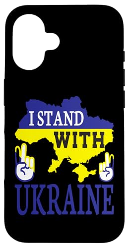 I Stand With Ukraine - Love Stop War - �E�N���C�i�n�} �X�}�z�P�[�X iPhone 16 �p