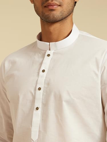 Image of DIWAS BY MANYAVAR Men's Cotton Plain Solid Kurta (1pc)