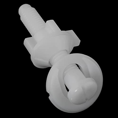 Toilet Seat Screws Zzlzx 4Set White Plastic Toilet Seat Hinge Bolt Screws With Nuts And Washers For Top Mount Toilet Seat Hinges #TOP4
