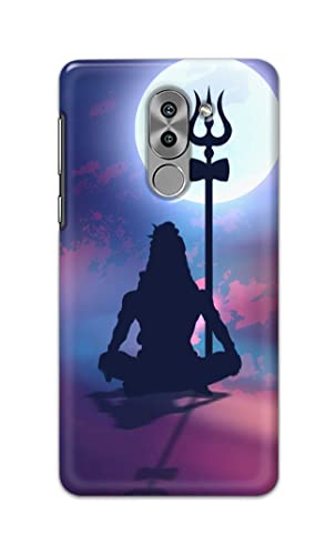 Image of Printed Hard Back Cover Case for Honor 6X Back Cover (Lord Shiva) -1302
