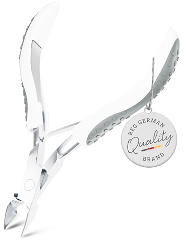 TITANIA Tronchesino per cuticole con impugnatura Softtouch • Tagliacuticole per manicure e pedicure • Rimuovi-cuticole preciso in acciaio inox • Pinza professionale • 100% acciaio inossidabile