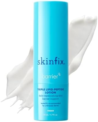 Skinfix Triple Lipid-Peptide Lotion - 1.7 oz - Lightweight, Hydrating Face Moisturizer - Non-Comedogenic - Fragrance Free - Vegan, Cruelty Free
