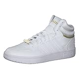 adidas Damen Hoops 3.0 Shoes-Mid (Non-Football), FTWR White/FTWR White/Gold Met, 42 EU