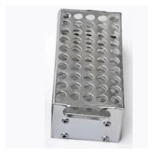 Support de laboratoire en aluminium pour tubes à essai et verre | 12 à 50 trous