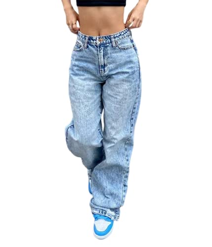 Shownicer Baggy Jeans Damen High Waist - Bequem Und Stylisch!