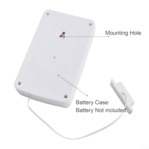 Wireless Door Alarm with Keypad Password Entry, Loud Burglar-Alert, Magnetic Sensor for Shed, Garage, Caravan or Home Security, Battery Powered Indoor Use with Adjustable Chime - Image 6