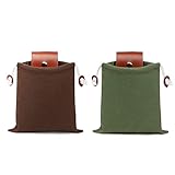 【Geschenk teilen】 Die Segeltuchtasche ist ein einzigartiges Geschenk für Freunde oder Familienmitglieder, die gerne campen oder wandern. 2er-Pack Futterbeutel aus Segeltuch zum Teilen mit Familie und Freunden.