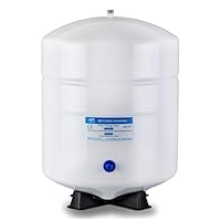 iSpring T55M 5,5 Gallonen vorgespannter Wasserspeichertank für Privathaushalte für Umkehrosmosesysteme (RO), weiß