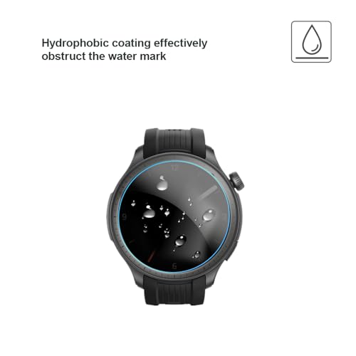 Screen Protector Compatible with Amazfit Balance Smart Watch, 9H Tempered Glass Screen Protector Compatible with Amazfit Balance Smartwatch (Pack of 3)