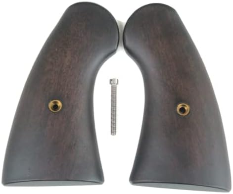 Vitoonwood Colt 1917 & 1909 U.S. Army Grips New Service M1917 Revolver Vintage Hard Wood Smooth Aftermarket Custom Grip and Screw