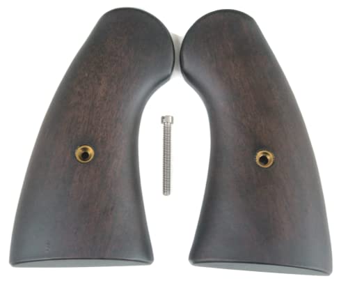 Vitoonwood Colt 1917 & 1909 U.s. Army Grips New Service M1917 Revolver Vintage Hard Wood Smooth Aftermarket Custom Grip And Screw #TOP28